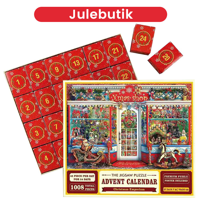 Blind box julepuslespil