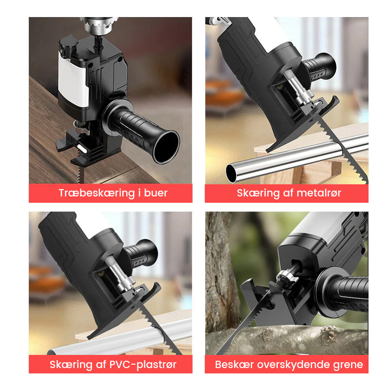 Electric Drill to Reciprocating Saw Adapter