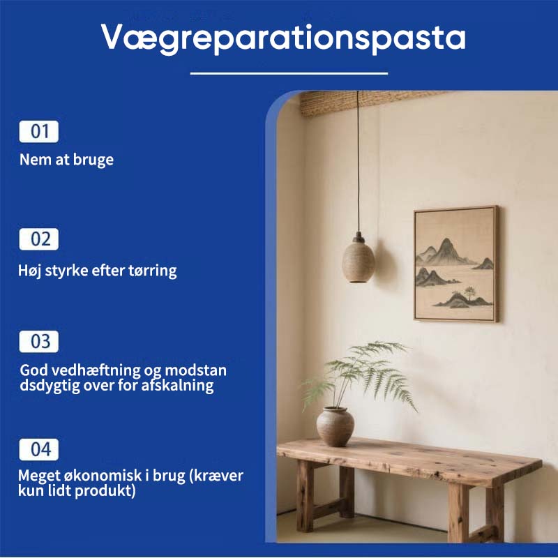 Reparationssæt til gipsvægge