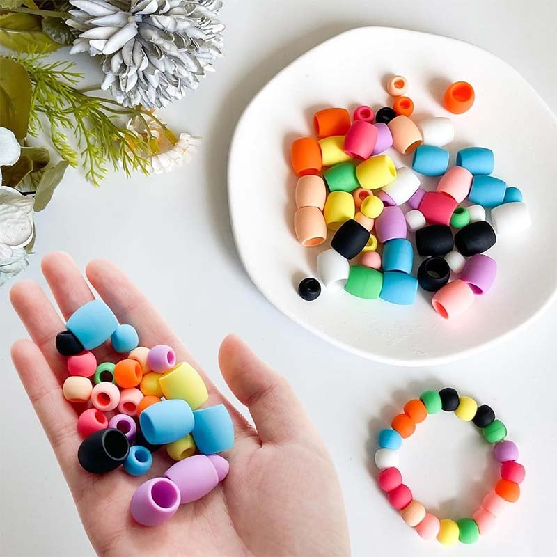 Silikone hårperler (50 stk)