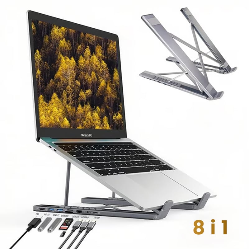 8-i-1 USB-C docking station til bærbar computer