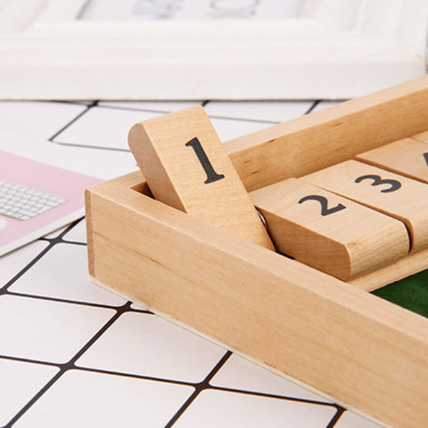 Shut The Box - Sjovt matematikbrætspil for voksne og børn