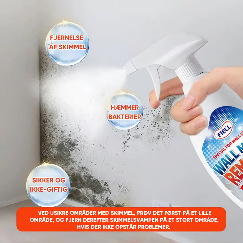Hurtigtvirkende anti-skimmel vægrensespray