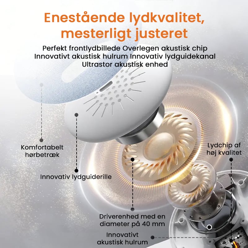 Knogleledende pudehøjttaler