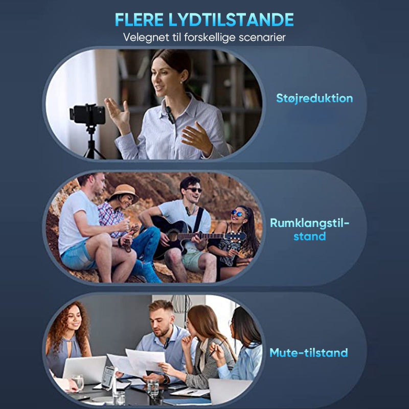 Ny trådløs Lavalier-mikrofon