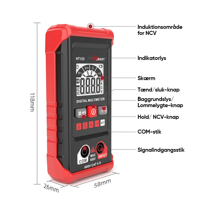 Multimeter til elmåling