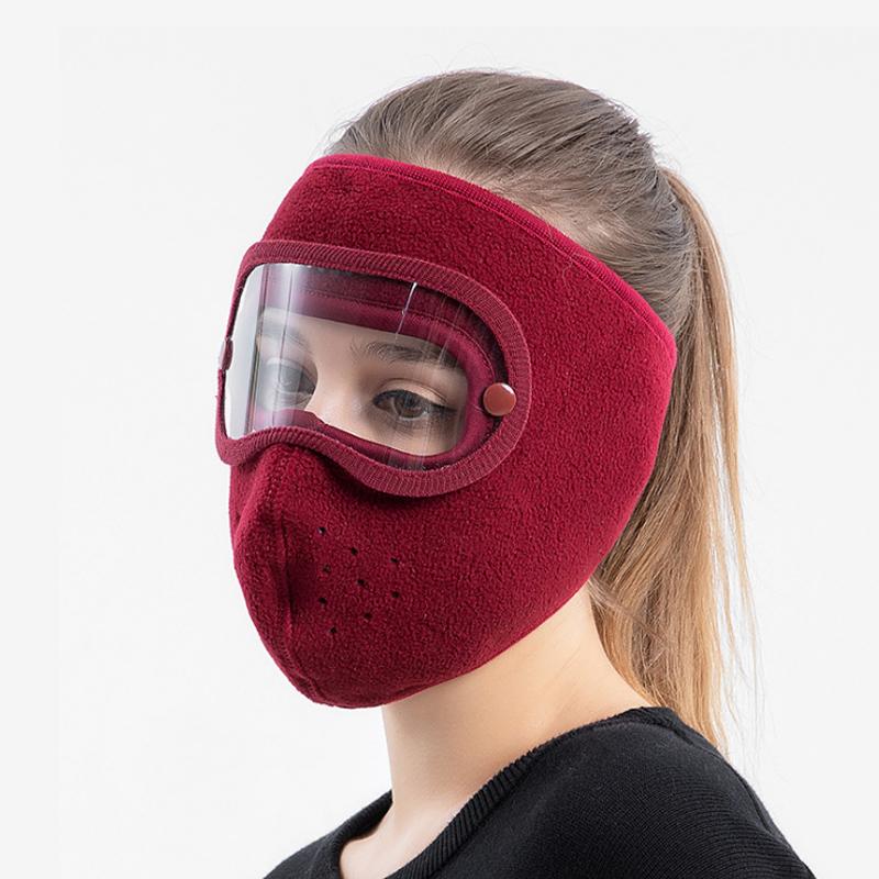 Fleecemaske med visir