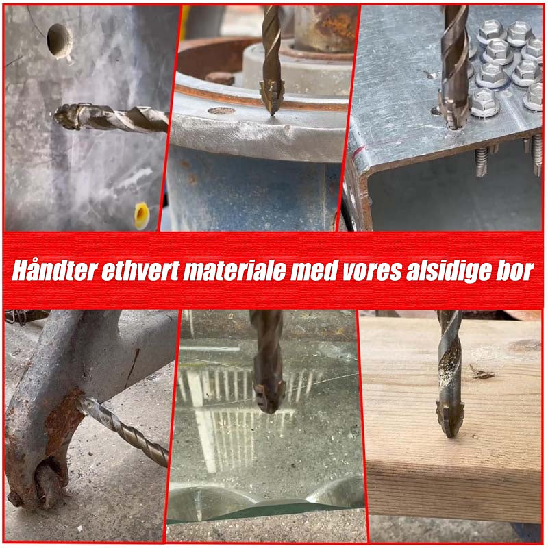Firebladet serreret excentrisk bor