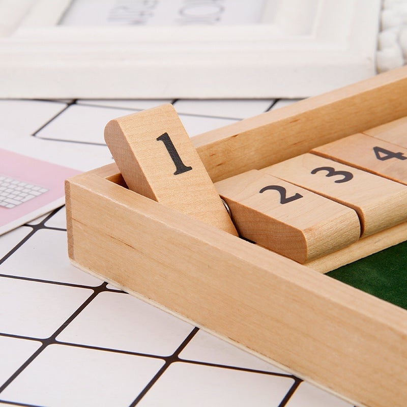 Shut The Box - Sjovt matematikbrætspil for voksne og børn