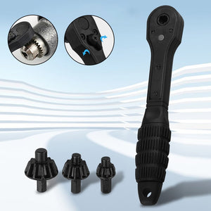 Dobbelthovedet skraldenøgle til borepatron