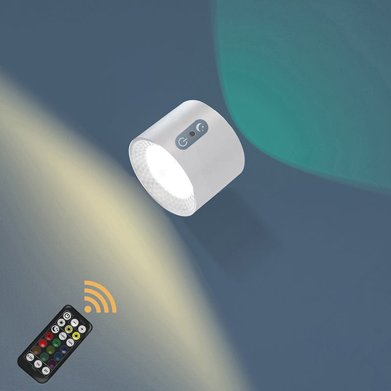 Magnetisk USB dobbelthovedet væglampe med fjernbetjening