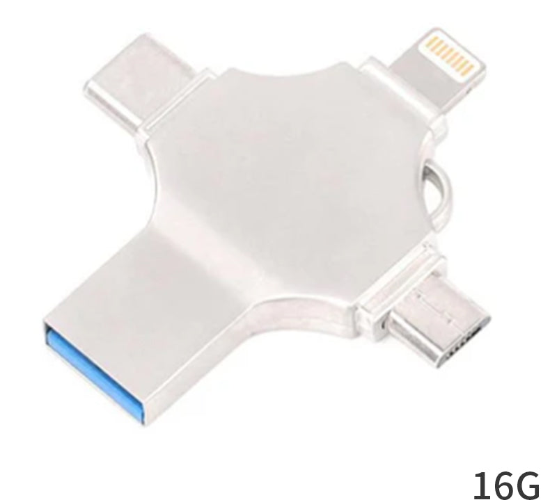 4 i 1 USB-læser Og Flashdrev