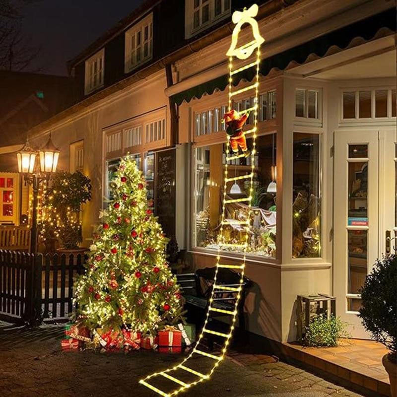 Stigeklatrende julemand-LED-Lampe