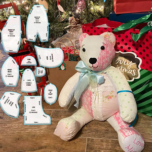 Mindebamse skabelon linealsæt