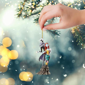 Spøgelsespar med navn | Personlig kraniedekoration