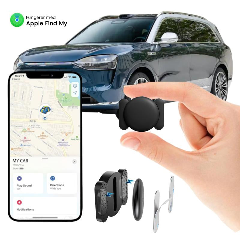 GPS-tracker med vejrbestandigt magnetisk etui