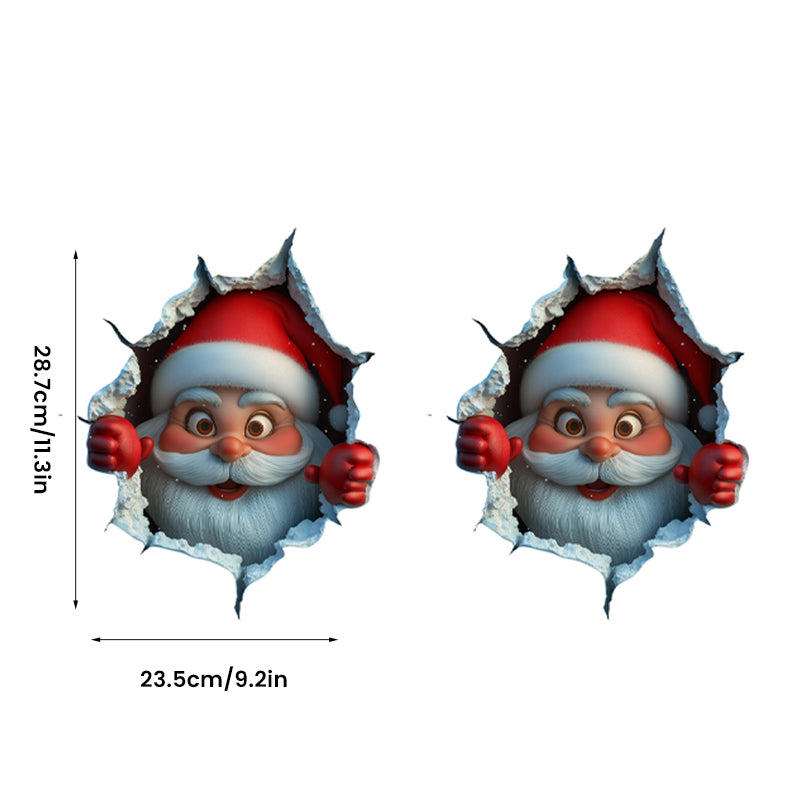 Klistermærkesæt med julemænd