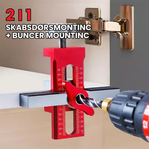 Ny skabslåge monteringspositioner