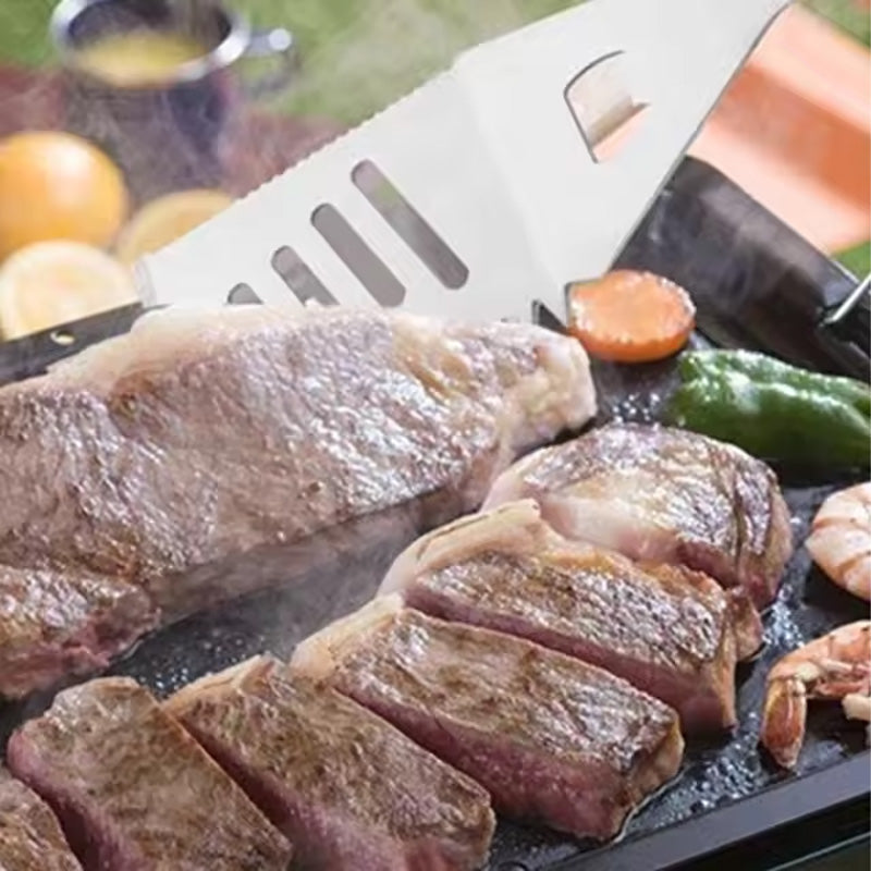 5-i-1 grillværktøj | Spatel, gaffel og blad
