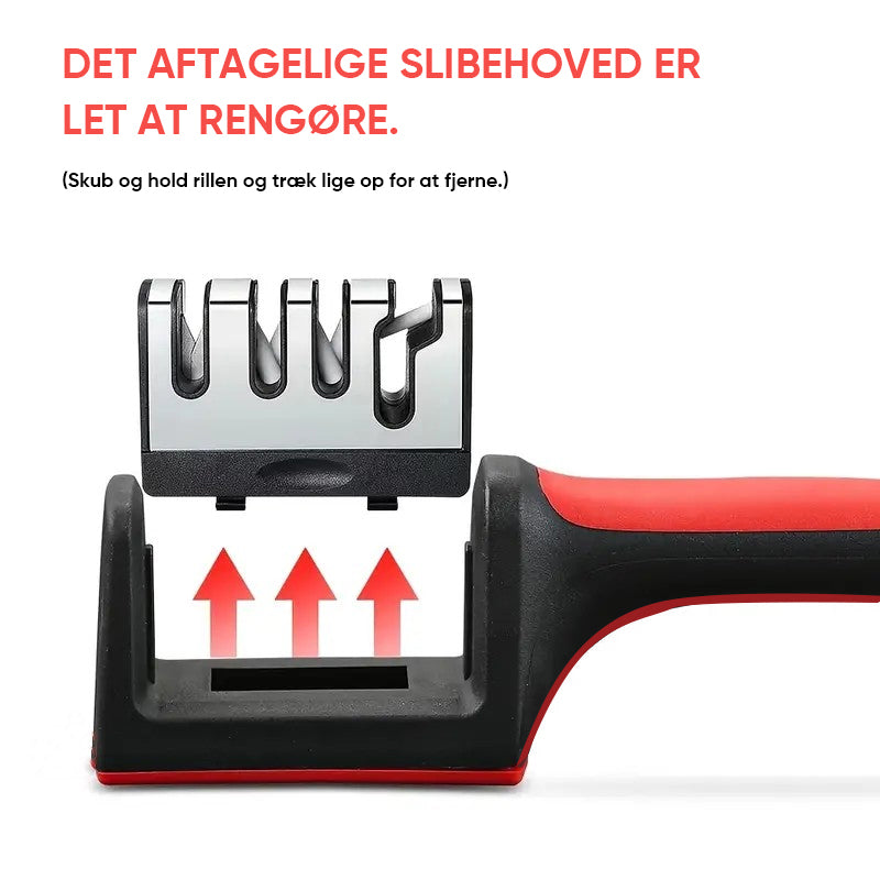 Professionel 4-rillet knivsliber