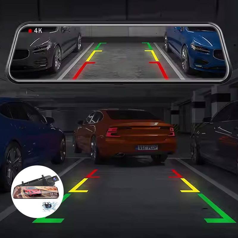 Fuld skærms HD Dash Cam med dobbeltkamera