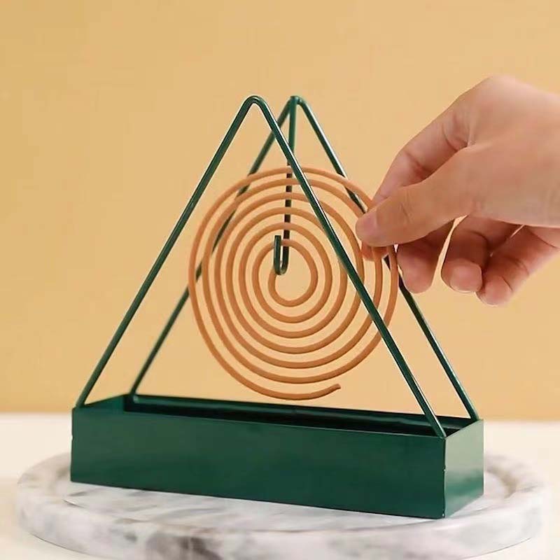 Iron triangular mosquito coil rack