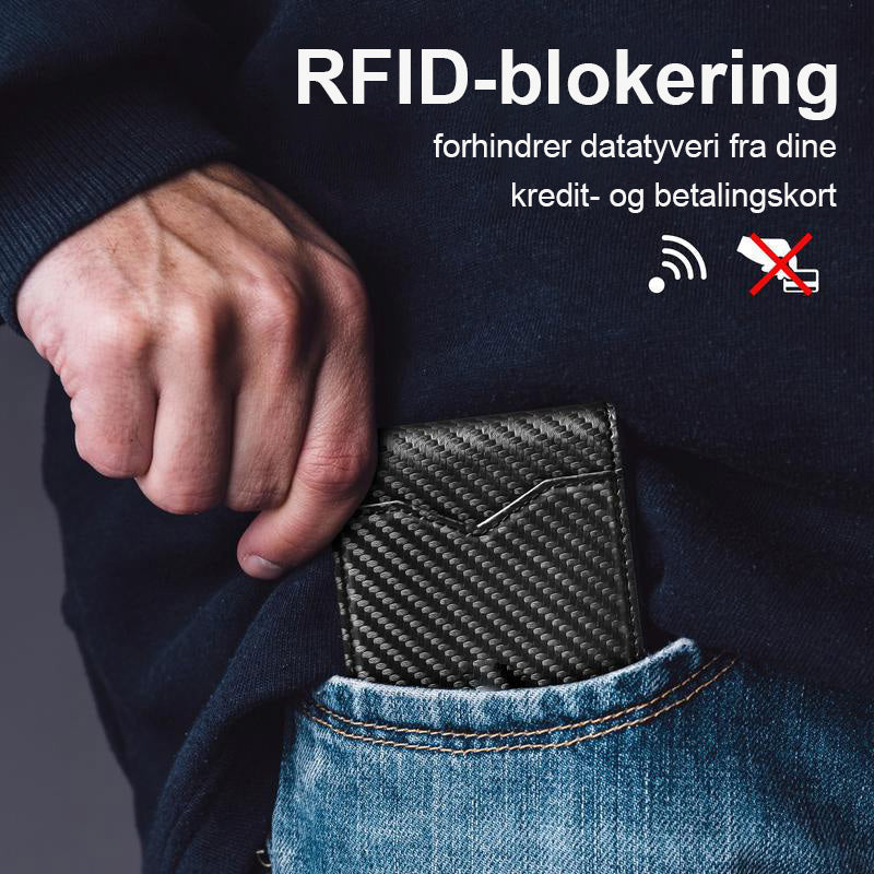 Slank pung med RFID-blokering