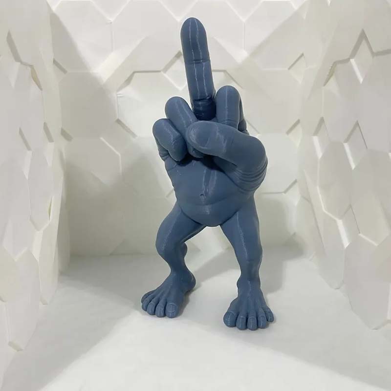 Mellemfinger figur med ben