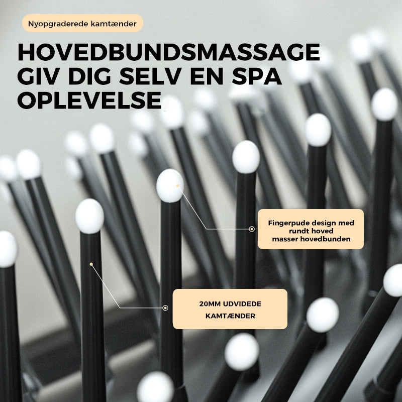 Foldbar rejsehårbørste med spejl