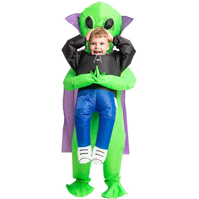 Oppusteligt alien kostume