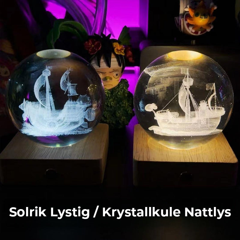 Crystal Ball Night Light Creative DIY Oppladbar Lighting Night Light