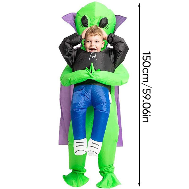 Oppusteligt alien kostume