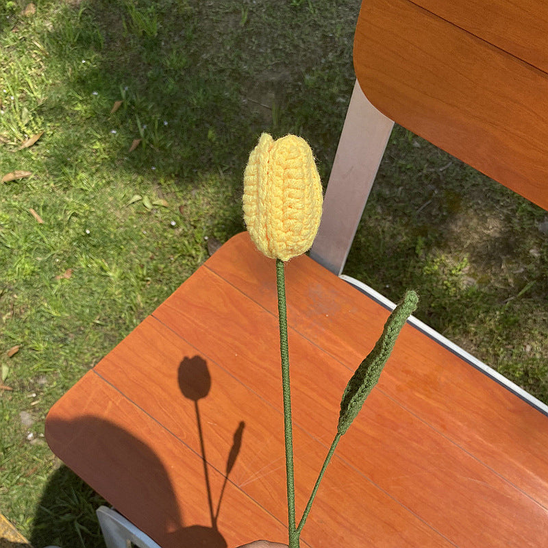 Hæklede blomsterbuketter