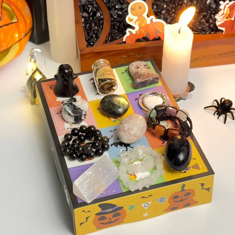 Halloween Blind Box med gør-det-selv krystal armbånd