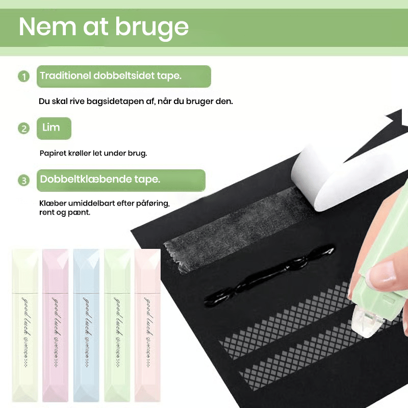 Dobbeltsidet taperulle til scrapbook