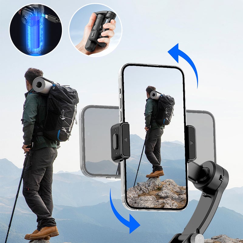 Smart 3-akset Gimbal stabilisator med AI Tracking – Professionelt Videooptagelsesværktøj
