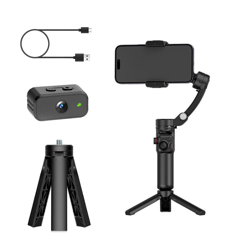 Smart 3-akset Gimbal stabilisator med AI Tracking – Professionelt Videooptagelsesværktøj