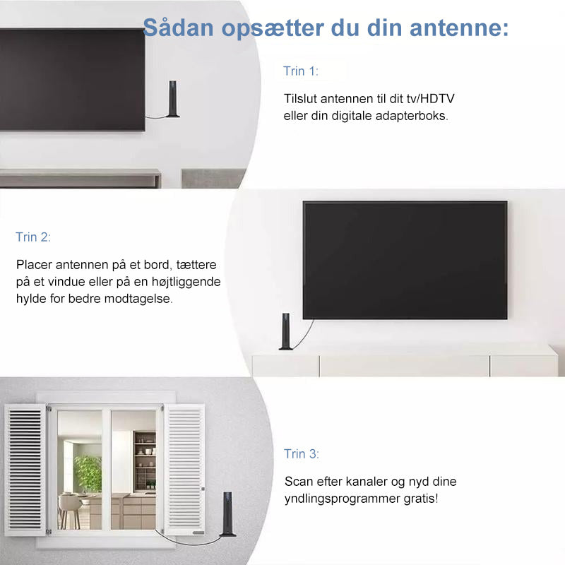 Digital langtrækkende HD-antenne