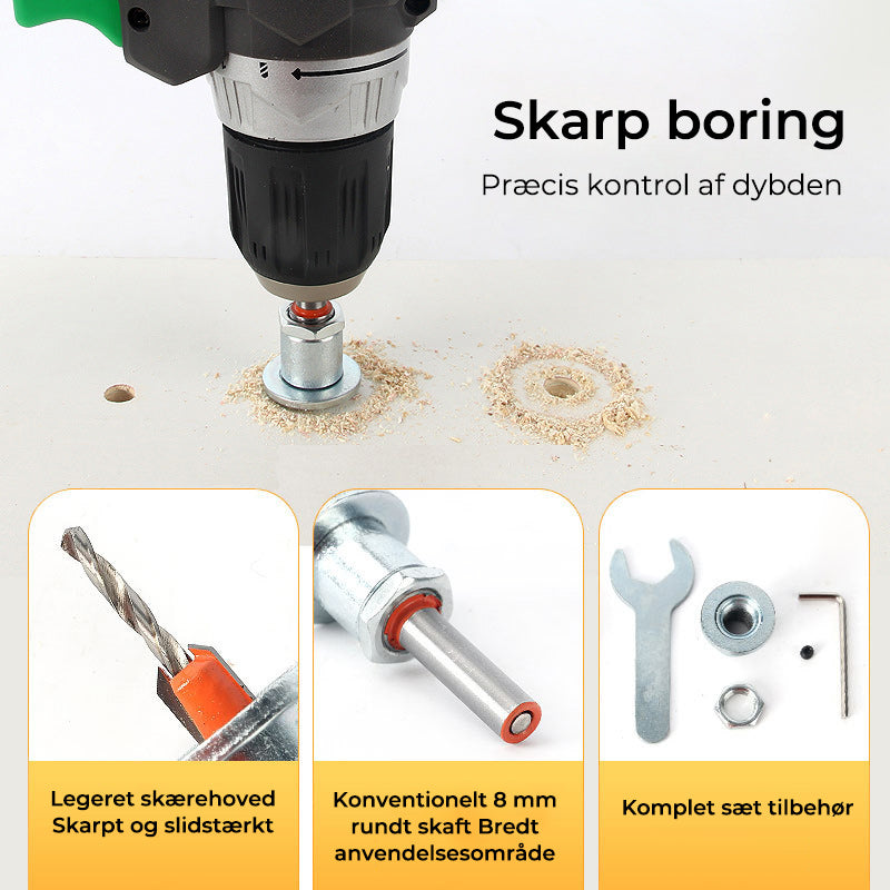 Forsænkende legeringsbor