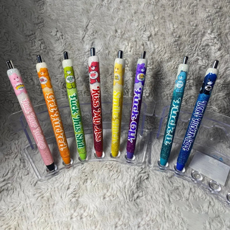 Sjove kuglepenne og shotglas med bamse