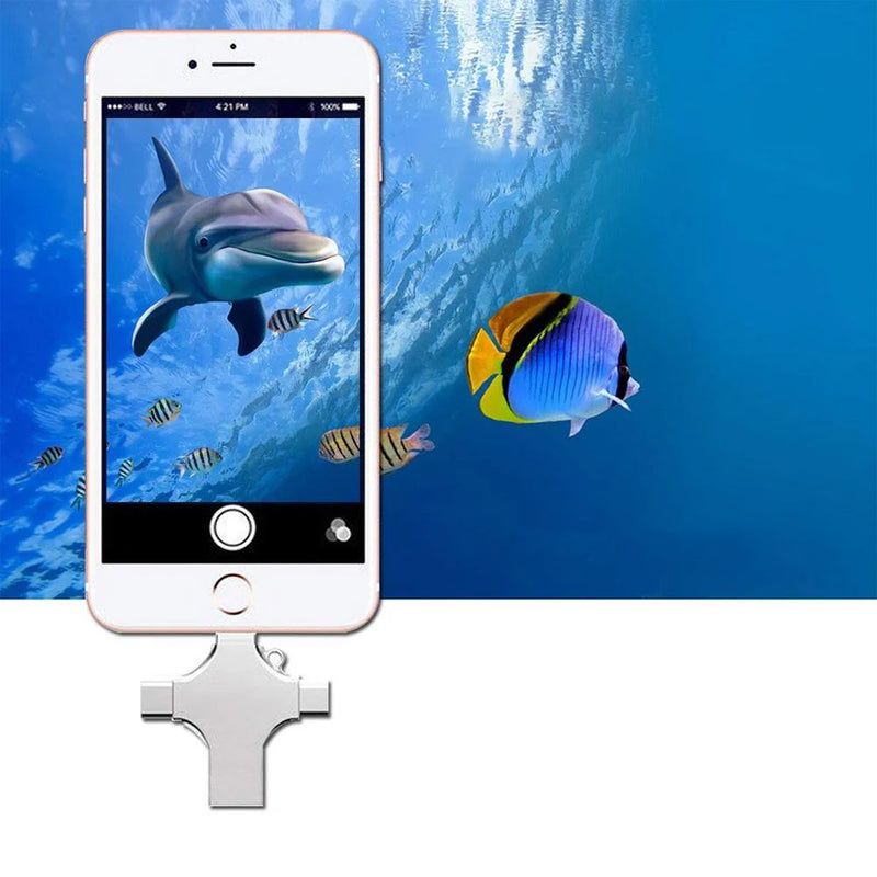 4 i 1 USB-læser Og Flashdrev