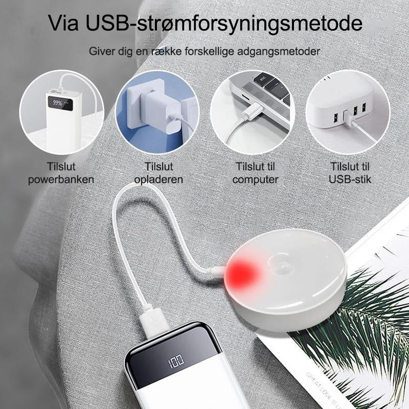 LED lampe med intelligent bevægelsessensor