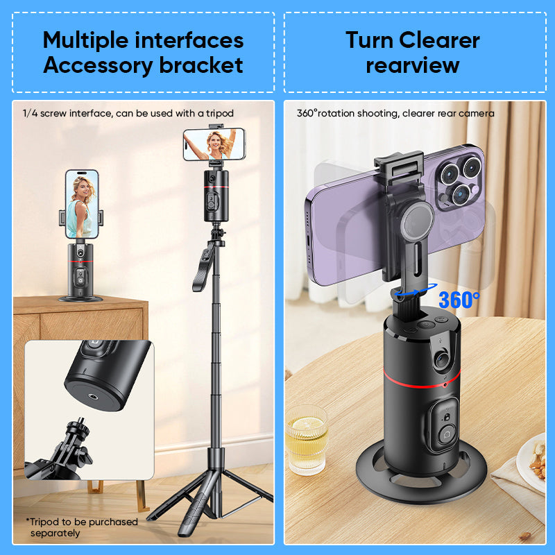 360° Smart Tracking Gimbal med ansigtsgenkendelse