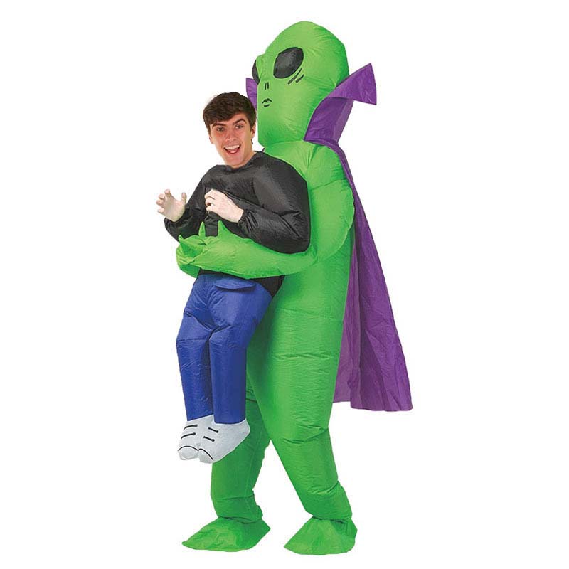 Oppusteligt alien kostume