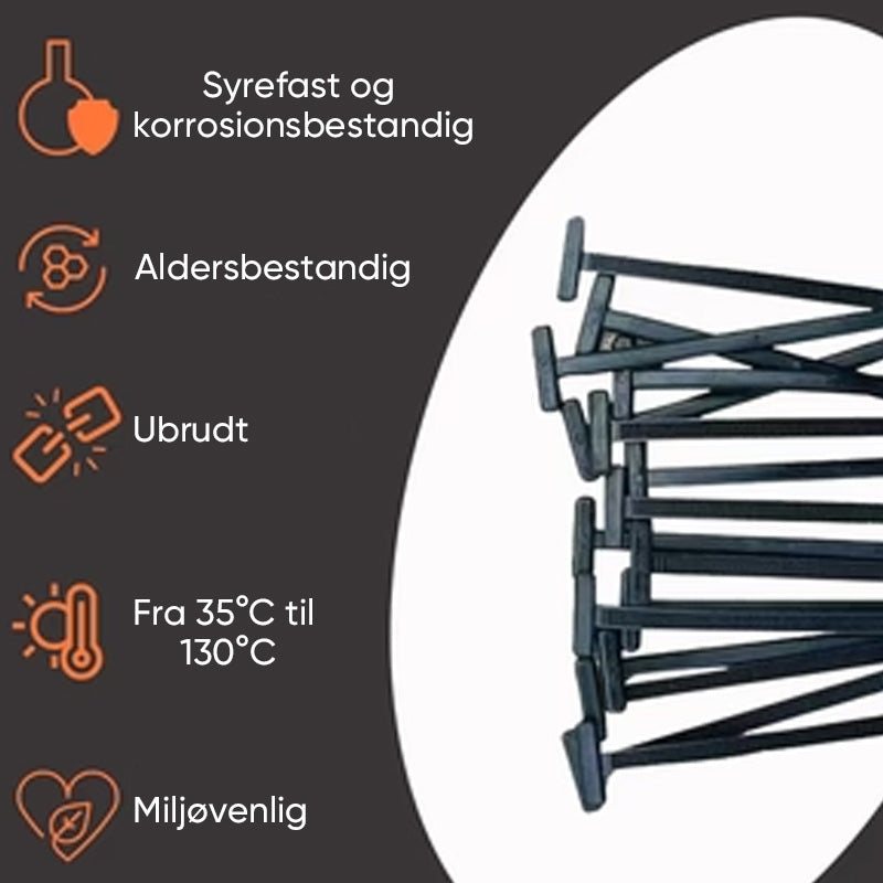 Universal kabelbinderspænder i nylon