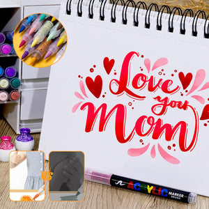 Lige flydende akryl tusch