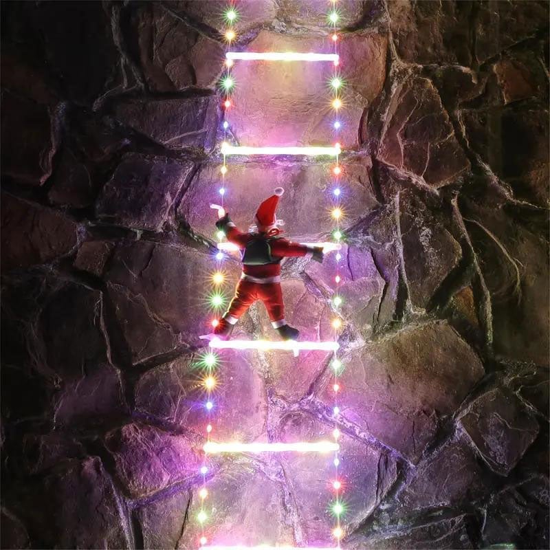 Stigeklatrende julemand-LED-Lampe