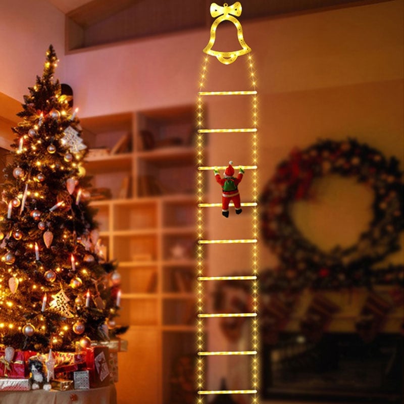 Stigeklatrende julemand-LED-Lampe