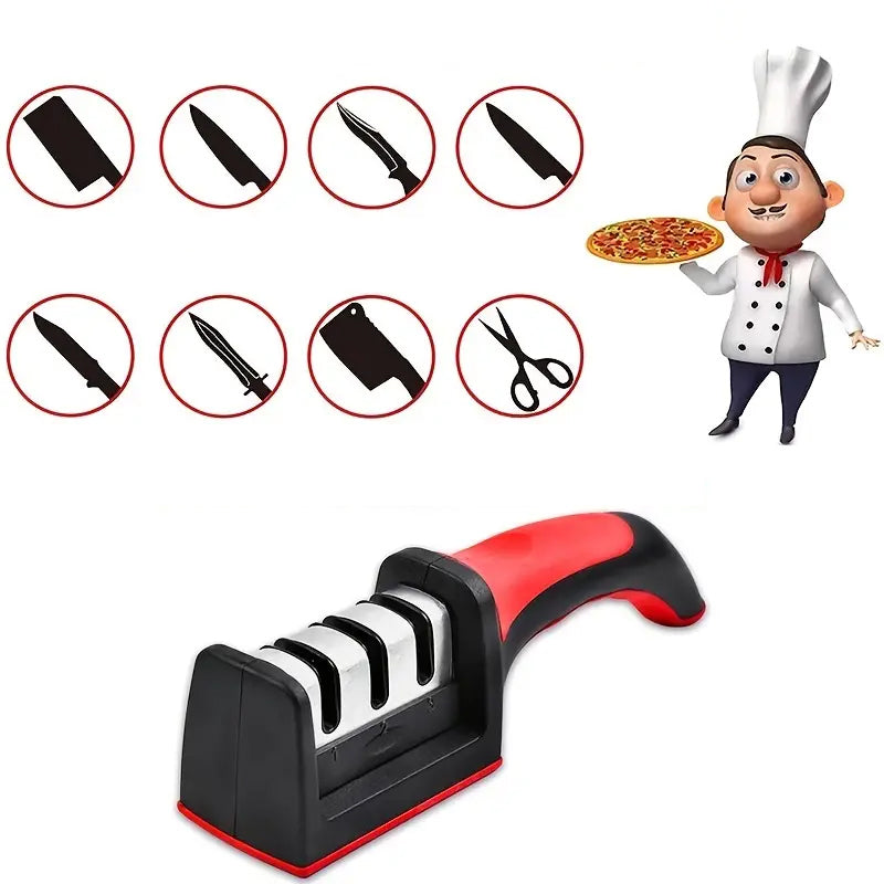 Professionel 4-rillet knivsliber