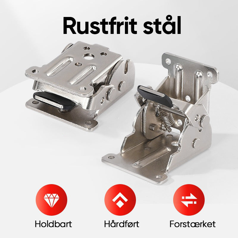 Hængsel til foldbare bordben